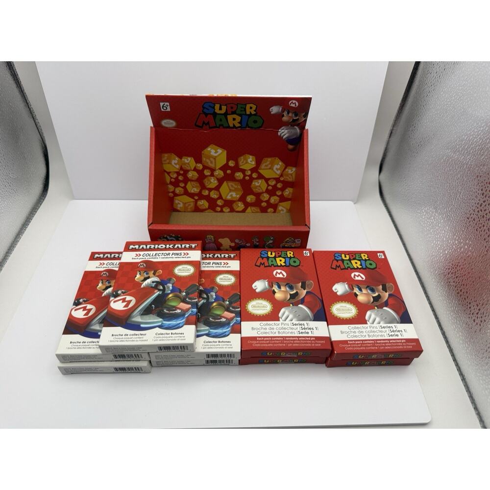 Super Mario Collector Pins Lot (Series 1 + Mario Kart)